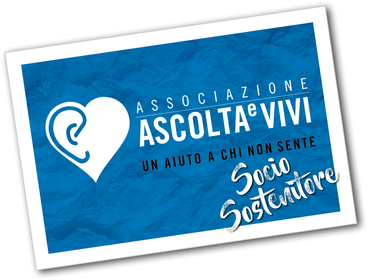 Associazione Ascolta e Vivi tessera socio sostenitore